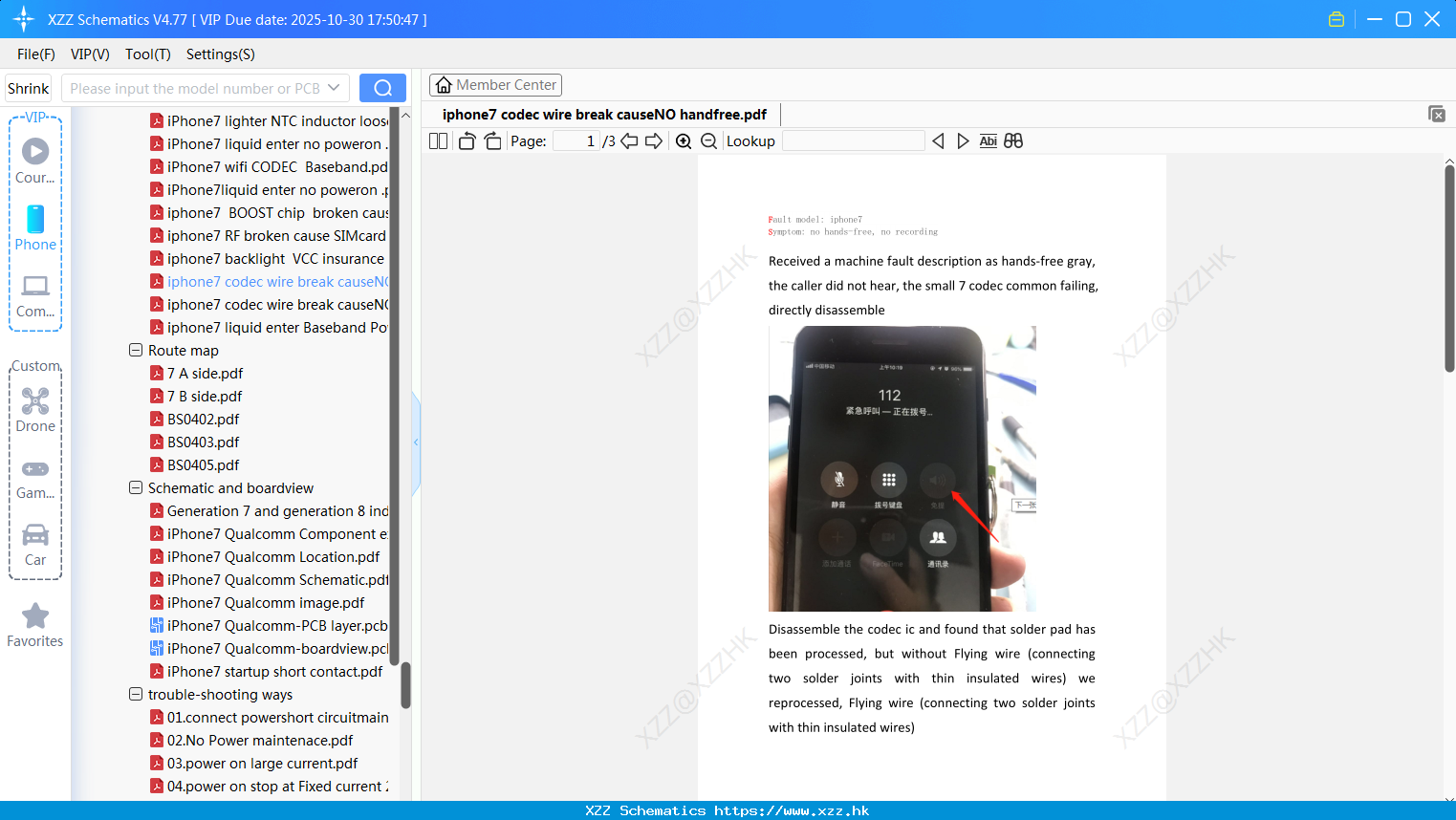 IPhone7 Codec Wire Break CauseNO Handfree